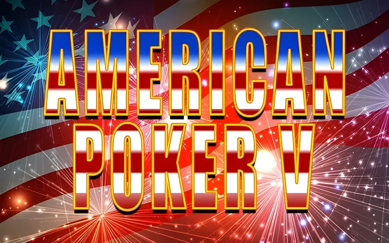 Sumérgete en la intensidad de American Poker V en 1win con su diseño clásico.