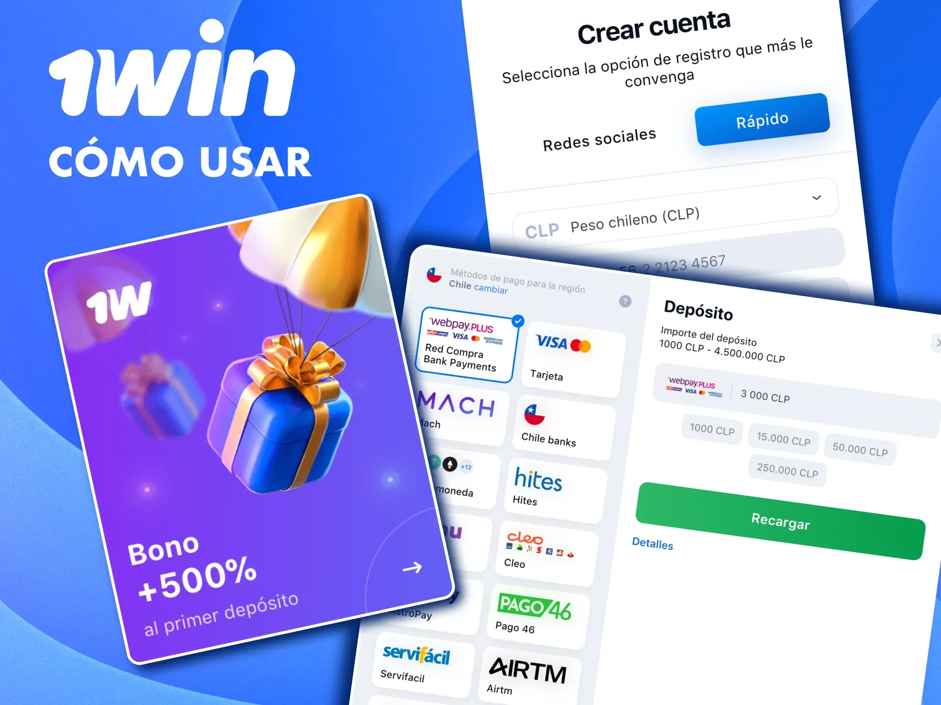 Disfruta de un bono progresivo en 1win con recompensas en cada recarga.