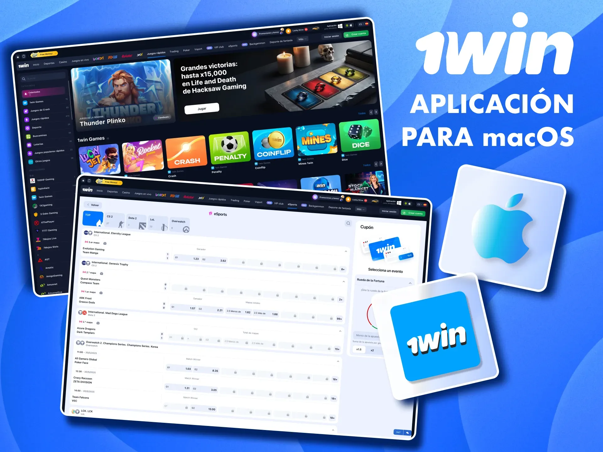 Instala 1win en tu Mac y accede a apuestas y juegos con facilidad.