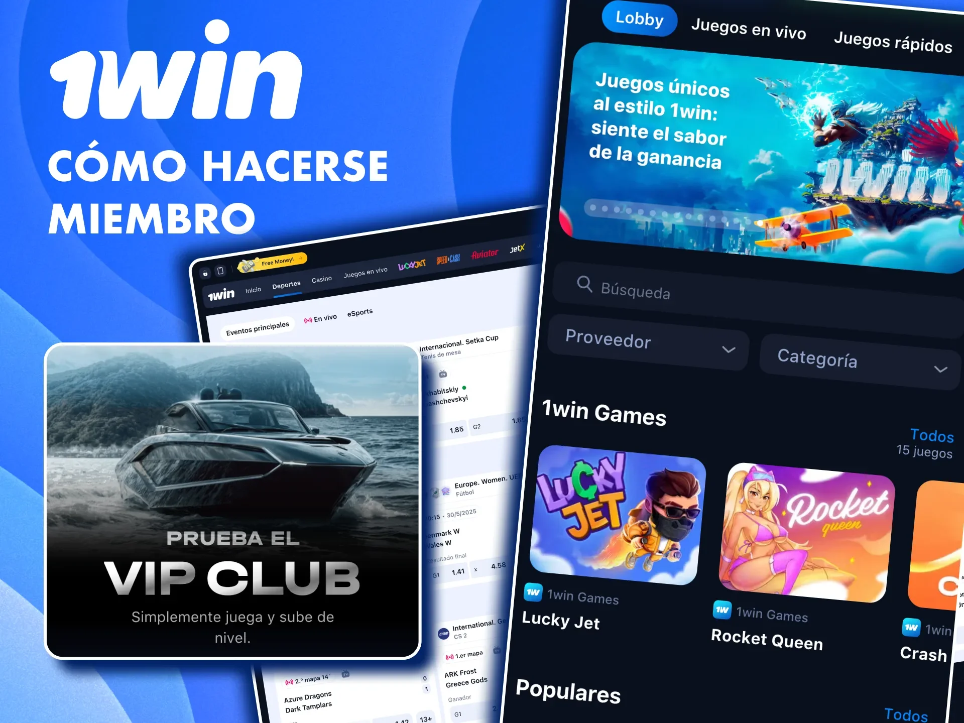 Si ya eres VIP en otra plataforma puedes transferir tu membresía a 1win.