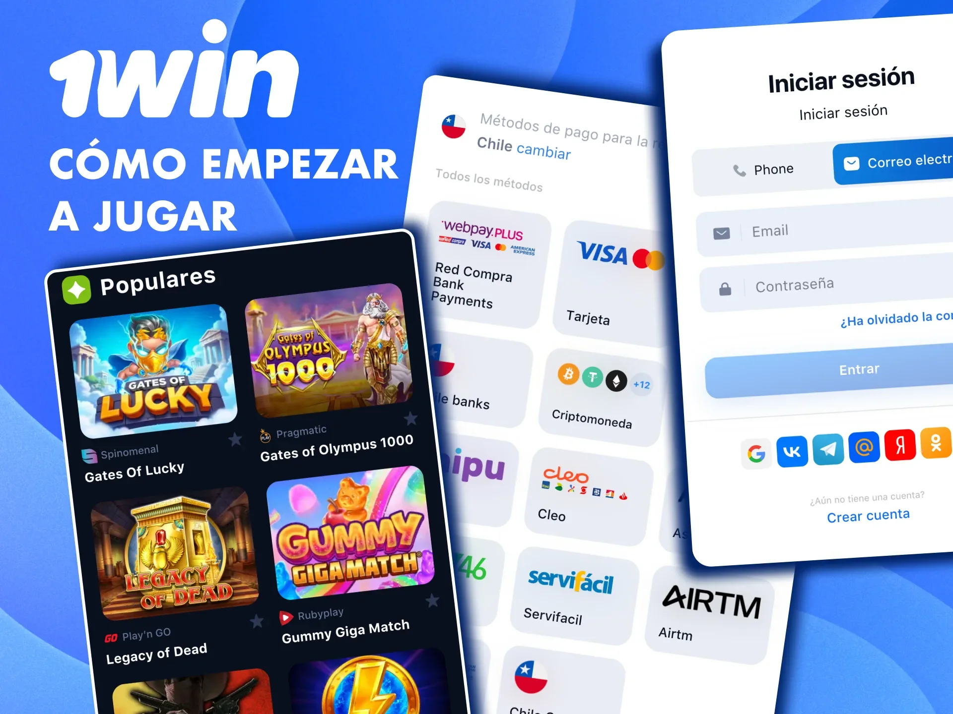 Regístrate en 1win y accede al catálogo completo de juegos en minutos.