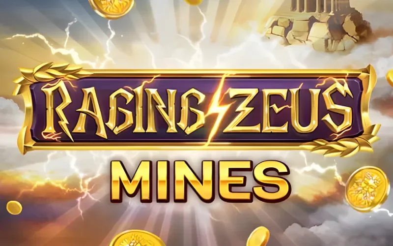 Haz tu jugada con estrategia en Raging Zeus Mines en 1win y desafía su.