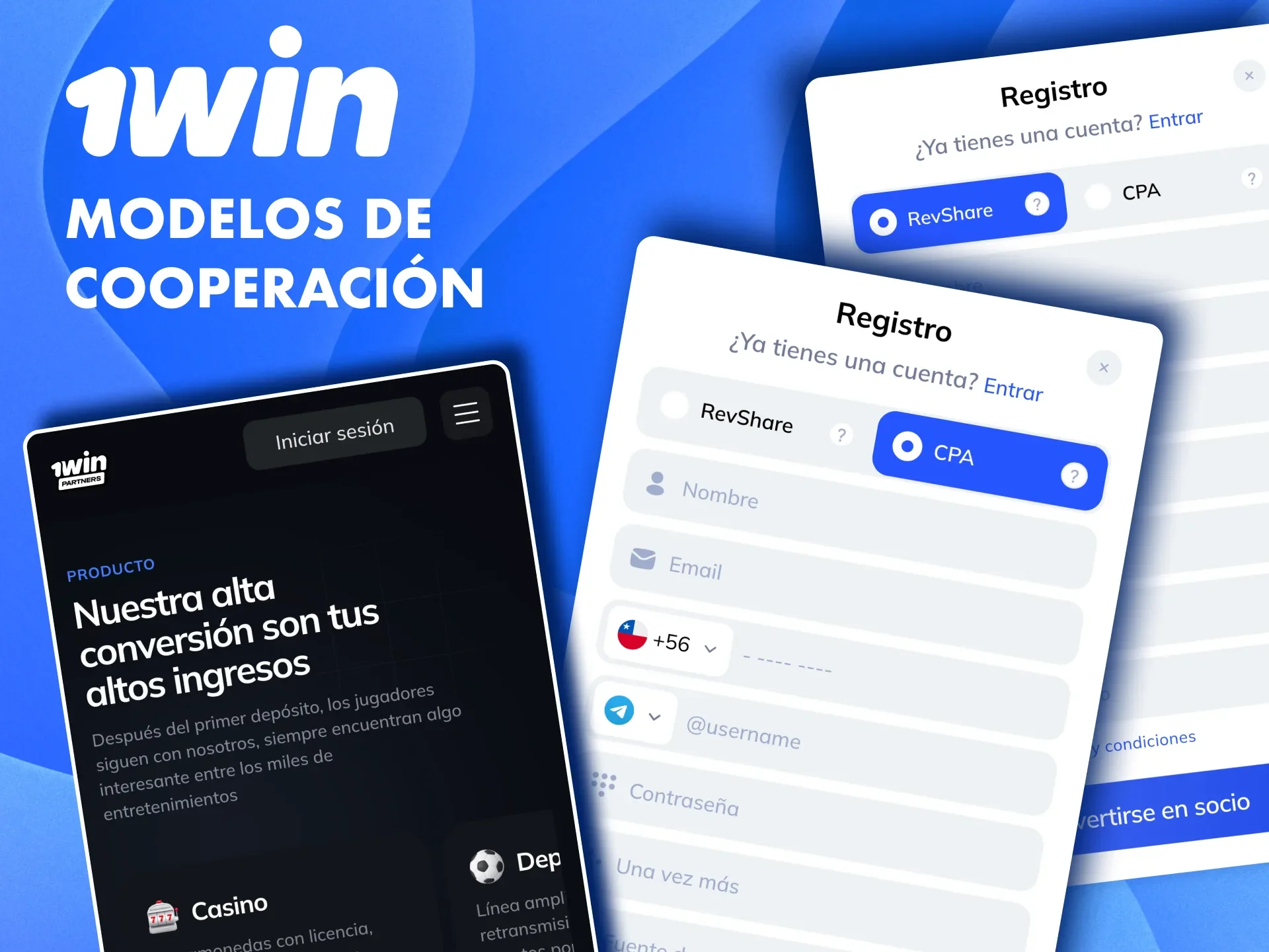 Optimiza tus ganancias con el modelo de cooperación que mejor se adapte a tu tráfico en 1win.