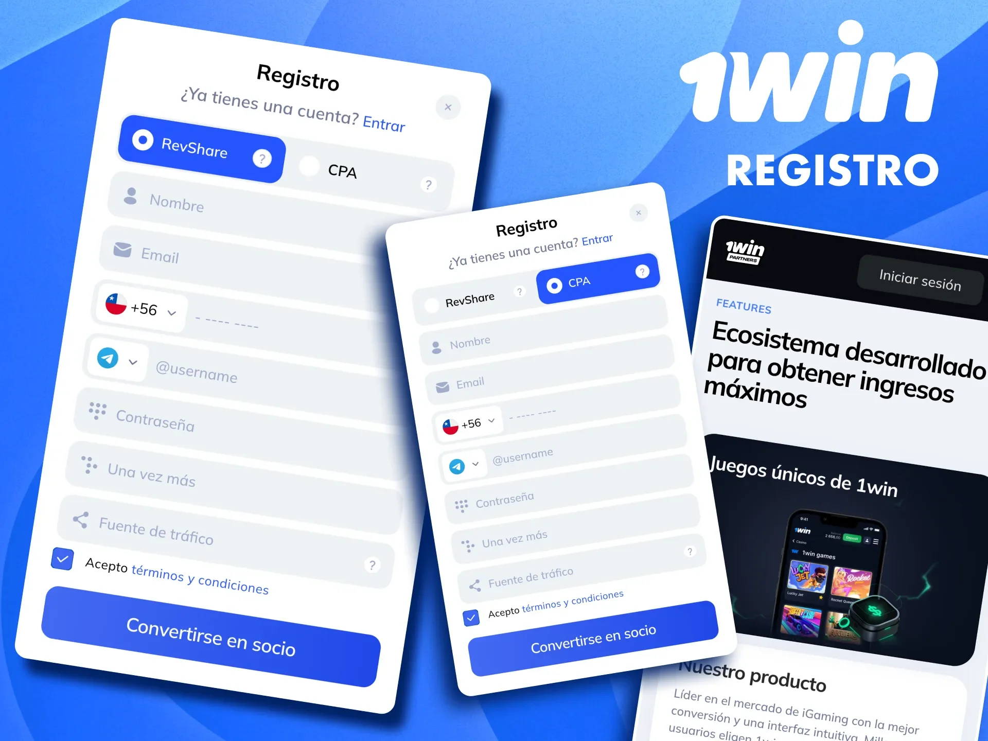 Regístrate como socio de 1win y recibe asesoramiento personalizado de un gerente de afiliados para.