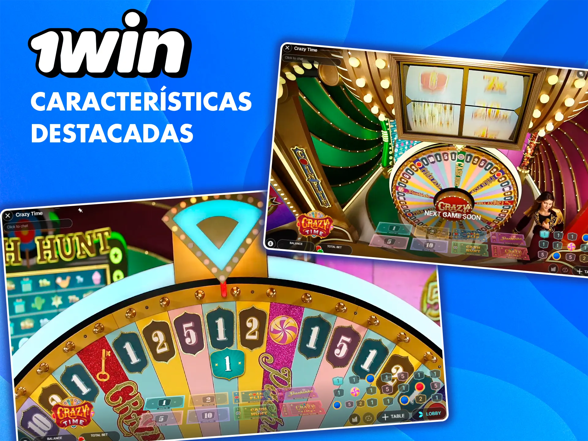 Descubre todo sobre el juego Crazy Time de 1win.