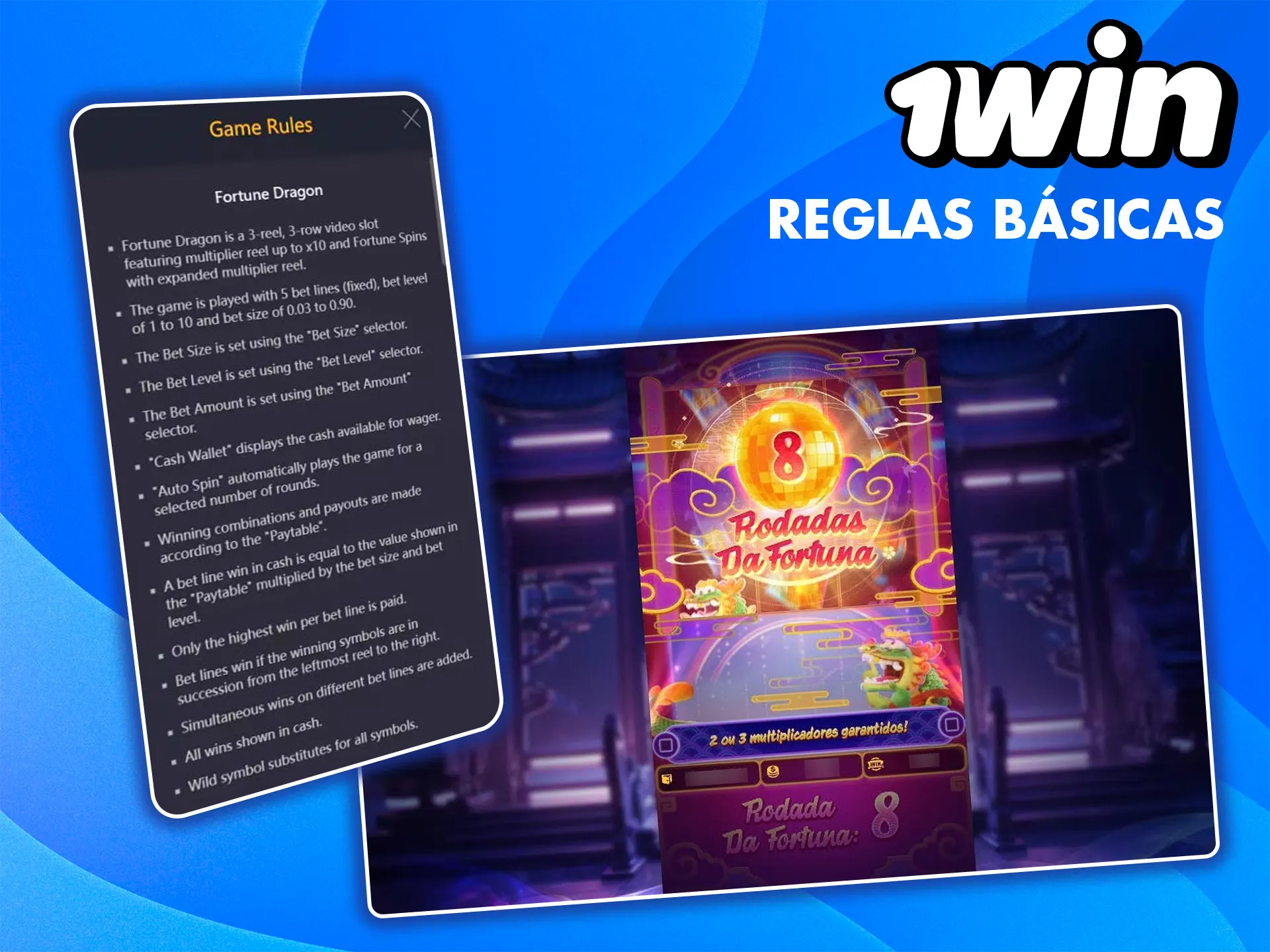 Descubre todo sobre las reglas del juego Fortune Dragon en la plataforma 1win.