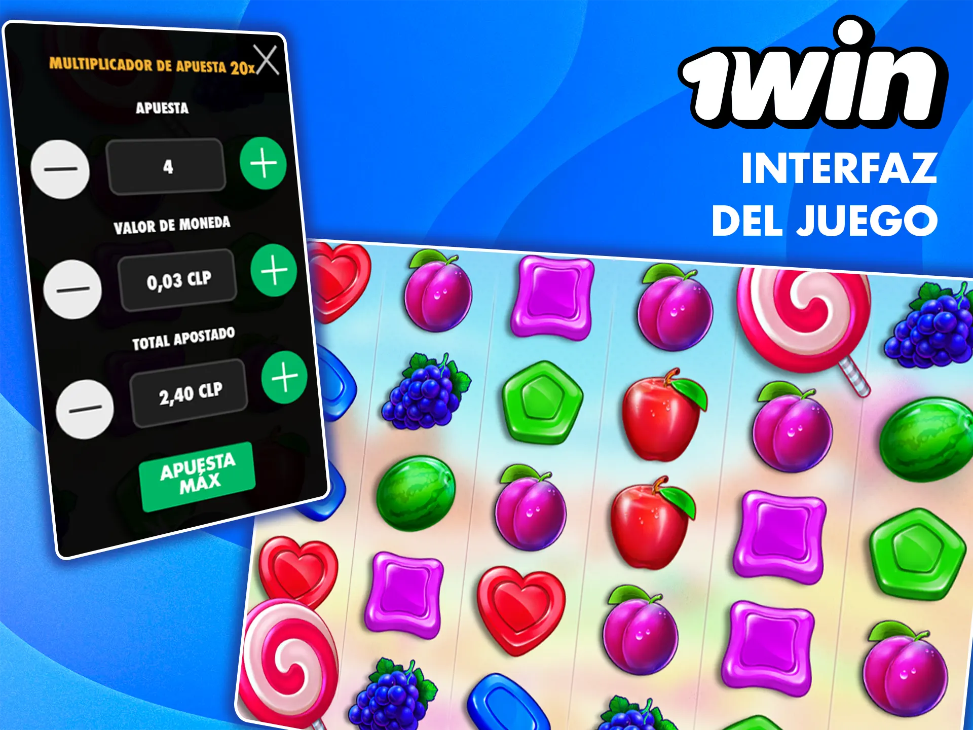Descubre la interfaz intuitiva de Sweet Bonanza en 1win.