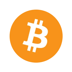 Bitcoin logo.
