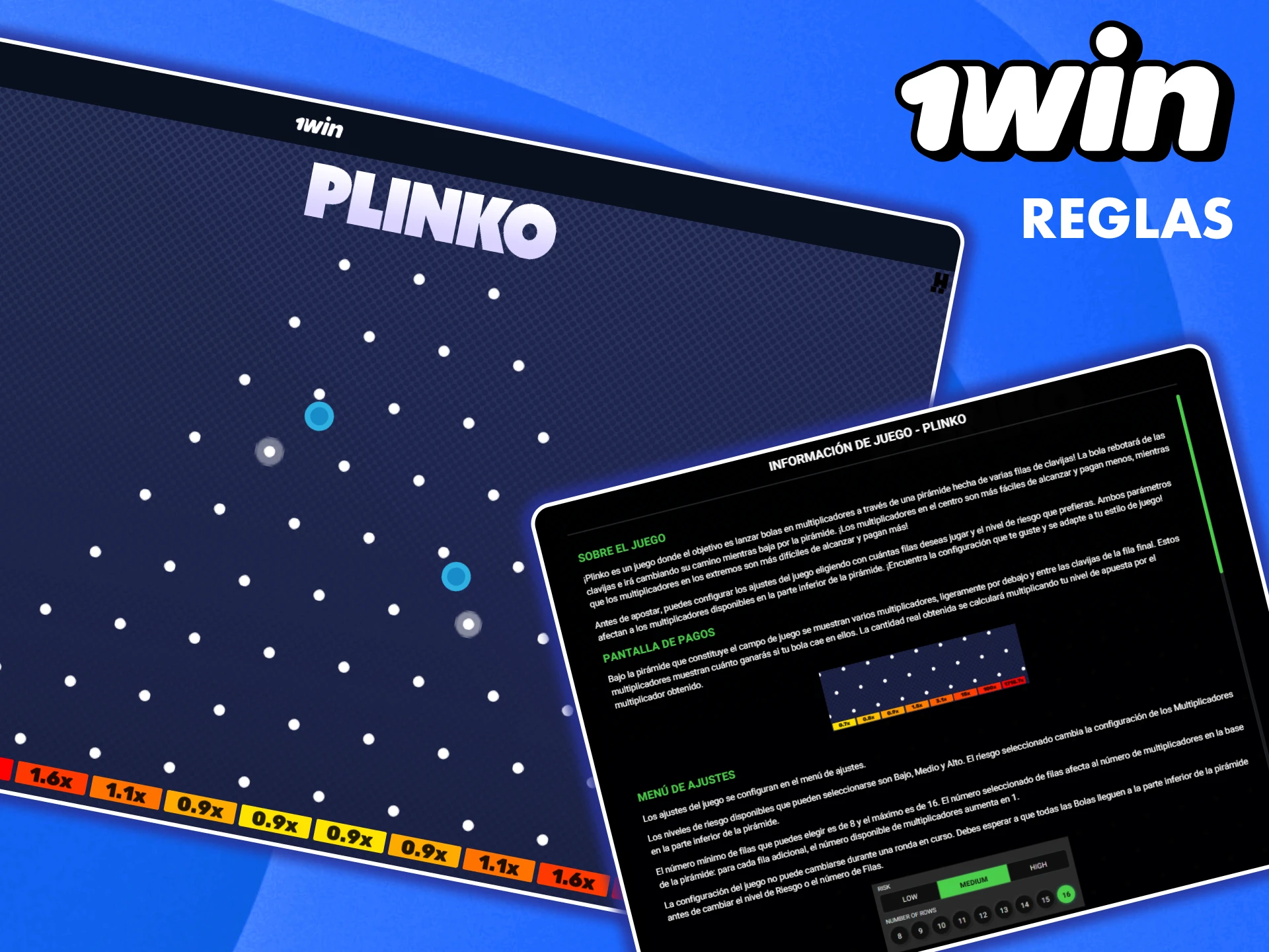 Plinko tiene reglas sencillas y puedes comprobarlo en 1win.