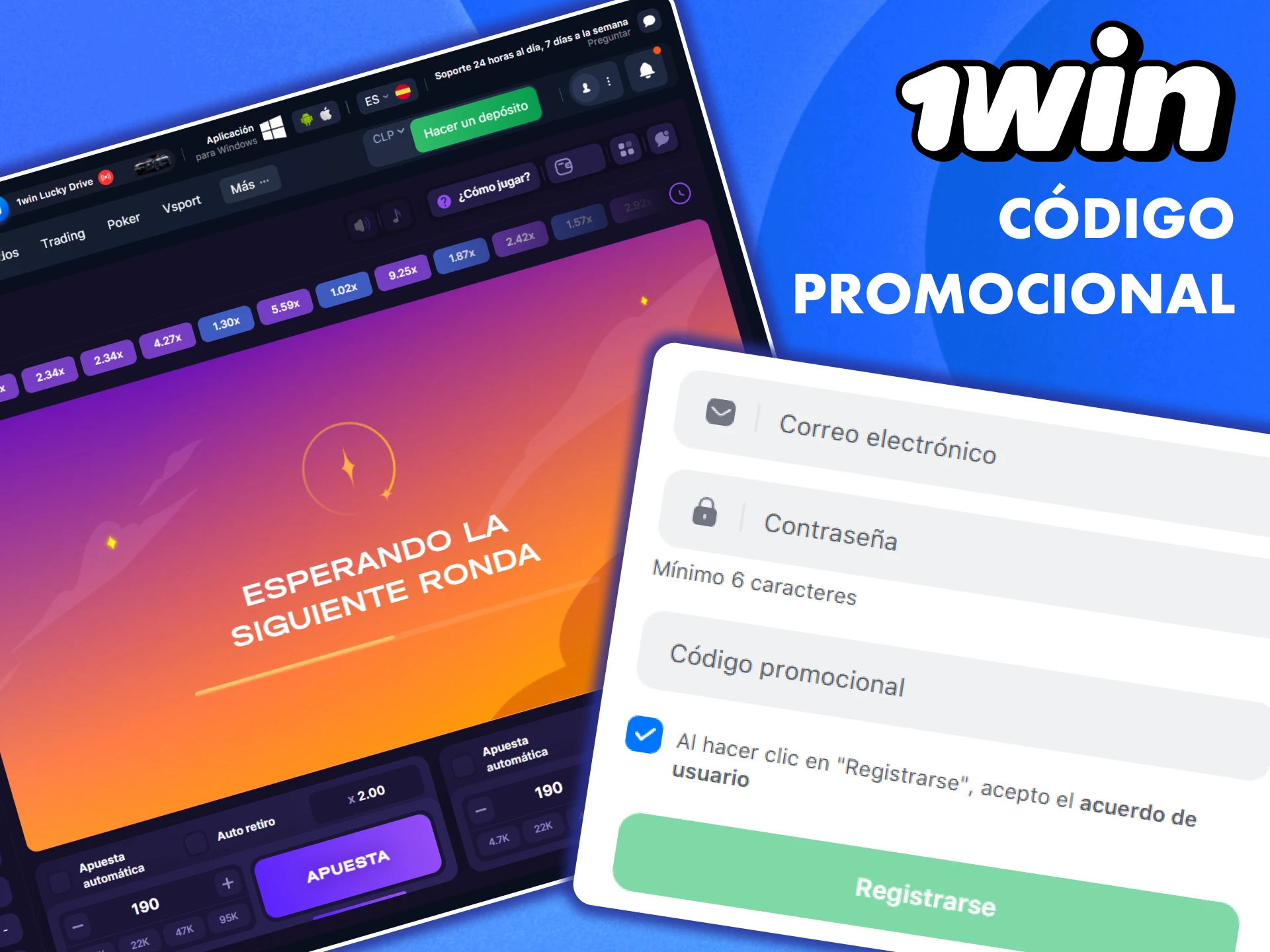 Juega a Rocket Queen y utiliza un código promocional en 1win.