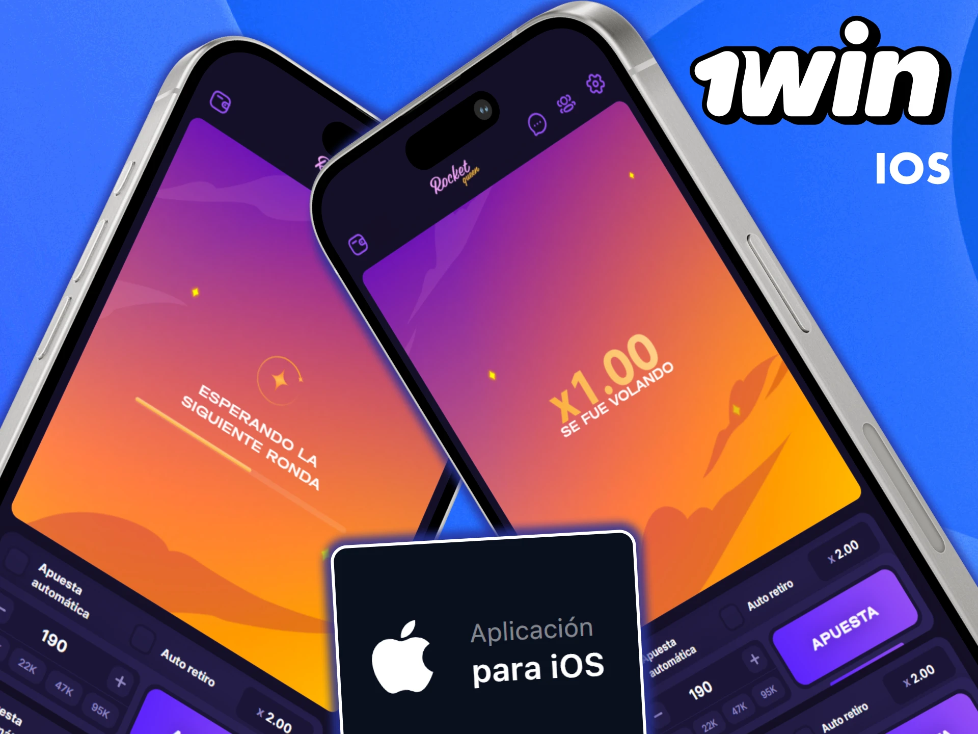 Disfruta jugando a Rocket Queen en la aplicación 1win para iOS.