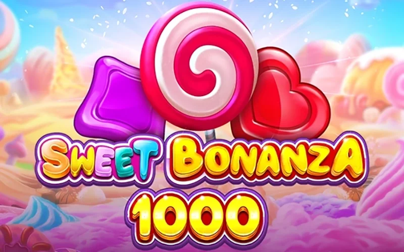 Una combinación de interfaz llamativa y diseño colorido, todo esto es el juego Sweet Bonanza 1000 del casino 1win.