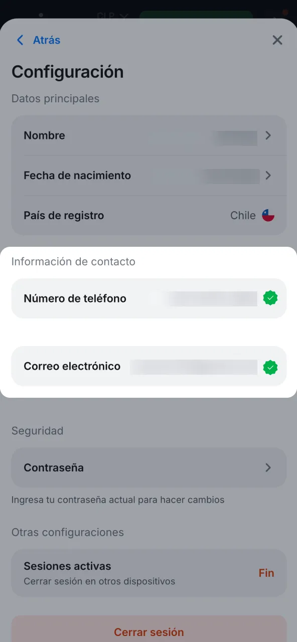 Identidad chilena requerida en 1win para habilitar retiros.