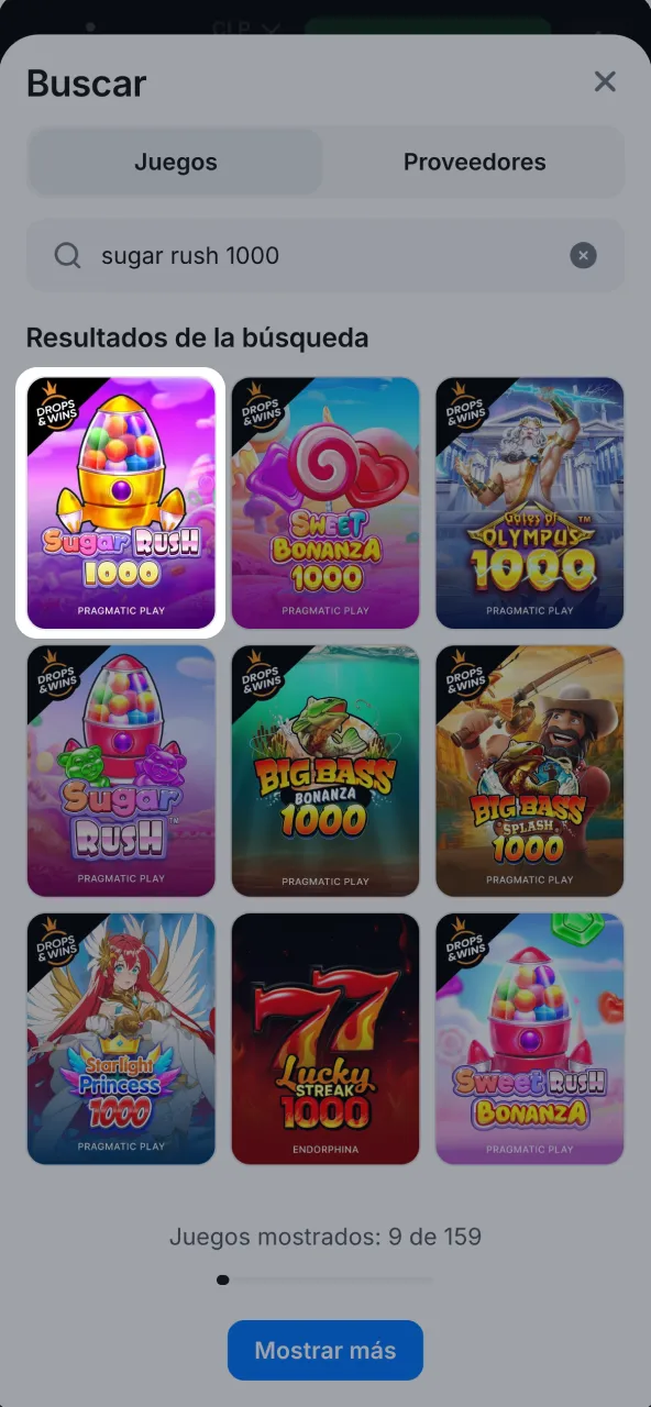 Busca Sugar Rush 1000 en casino y empieza a girar en 1win.